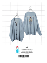 RED CAP GIRL Cardigan Jacquard